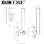 Casement Window Fastener Mortice Plate - Right Hand - Stainless Steel - tradefit - 3