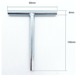 Budget Lock Taper Key PACK 5 T Tee Loft Access Panel Horse Box Key - Zinc Plated - tradefit - 3