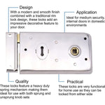 Rim Sashlock Surface Mounted Lock - 140 x 85mm - Polished Chrome - tradefit - 2