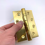 PVD Brass Fire Door Hinges - 4 Inch/102mm - Grade 13 Steel Ball Bearing - Pack 2 - tradefit - 4