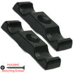 Turn Button Catch Pack of 2 Shed Gate Door Greenhouses Pens Hutches - Black - tradefit - 2