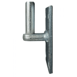 Gate Hinge Hook On Plate - 100 x 100 x 16mm - Zinc Plated - tradefit - 4