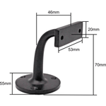 Handrail Bracket Heavy Pattern - 63mm / 2.5 Inch - Matt Black - tradefit - 2