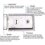 Traditional Rim Sashlock - Surface Mounted Lock 156 x 106mm - Polished Chrome - tradefit - 2