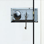 Traditional Rim Sashlock - Surface Mounted Lock 156 x 106mm - Polished Chrome - tradefit - 4