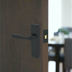 Sassari Matt Black Lever Door Handles - Latch - tradefit - 5