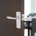 Sassari Polished Chrome Lever Door Handle Pack - Latch - tradefit - 6