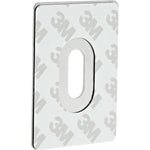 Repair Escutcheon Large Self Adhesive - SUS304 - Keyhole - 65x47x1.2mm - Polished Stainless - tradefit - 4