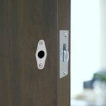 Budget Lock Escutcheon Keyhole - Flat - Satin Chrome Plated - tradefit - 4