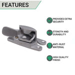 Narrow Locking Fitch Pattern Sash Window Fastener - 64mm - Satin Chrome - tradefit - 2