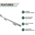 Contemporary Window Stay - 250mm - Satin Chrome - tradefit - 2