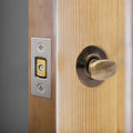 3 inch/76mm Tubular Bathroom Deadbolt - 57mm Backset - Satin Stainless Steel - tradefit