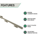 Contemporary Window Stay - 250mm - Satin Nickel - tradefit - 2