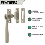 Contemporary Casement Fastener - 115mm - Satin Nickel - tradefit - 2