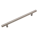 T - Bar Cupboard Dee Handle 156x12mm 96mm Centres Brushed Nickel - tradefit - 1