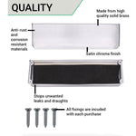 Inner Letter Box Tidy - 400x127mm - Satin Chrome - tradefit - 5