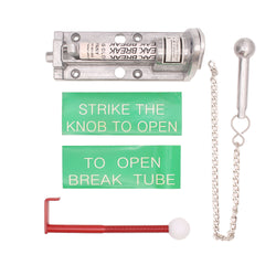 Emergency Exit Break Glass Panic Bolt Kit with Ceramic Tube - tradefit