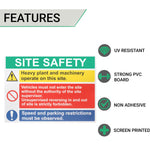 Site Safety Sign 800x600mm Foamex Screw or Tie Fixed - tradefit - 2