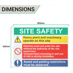 Site Safety Sign 800x600mm Foamex Screw or Tie Fixed - tradefit - 4