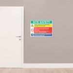 Site Safety Sign 800x600mm Foamex Screw or Tie Fixed - tradefit - 5