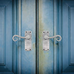 Iron Lever Curly Rustic Pewter Latch Set - tradefit - 5