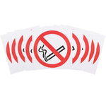 No Smoking 100x100mm Pack of 10 Self Adh Vinyl - tradefit - 2