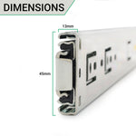 Ball Bearing Soft Close Push Open Drawer Slide 45x550mm 35kg max - tradefit - 5