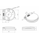 Sprung Budget Lock Escutcheon Spring Flap Keyhole Cover - Polished Chrome Plated - tradefit - 2