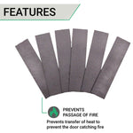 Intumescent Hinge Pads - Graphite - Pack of 6 - 76 x 18 x 0.8mm - Suit 76 x 52mm Hinge - tradefit - 3