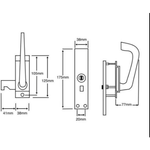 Disabled Toilet Lock Facility Indicator Bolt Set - Satin Stainless Steel - tradefit - 4