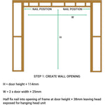 Pocket Door Kit for Single Doors with Soft Close - 915 x 2032mm Max Door Size - 120mm Finished Wall Thickness - tradefit - 6