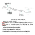 Pocket Door Kit for Single Doors with Soft Close - 915 x 2032mm Max Door Size - 120mm Finished Wall Thickness - tradefit - 7