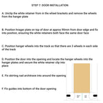 Pocket Door Kit for Double Doors with Soft Close - 915 x 2032mm Max Door Size - 120mm Finished Wall Thickness - tradefit - 11