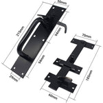 Medium Suffolk Latch - 205 x 45mm - Black - tradefit - 3