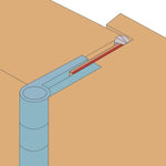 Surface Self Adhesive Intumescent Fire Door Seal Strip Fire Smoke Draft and Insect Protection - 5.2m - Brown - tradefit - 3