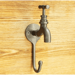 Tap Hook Cast Iron Coat Hook Garden Hook - 200mm - Self Colour Lacquered - tradefit - 2