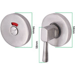 Disabled Bathroom Turn & Release - 52mm - Satin Aluminium - tradefit - 2