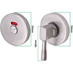 Return To Door Lever on Rose - 19 x 52mm - Satin Aluminium - 19mm Bathroom Pack - tradefit - 3