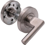 Disabled WC Turn & Release - 52mm x 8mm Rose - 5mm Spindle - Satin Stainless Steel - tradefit - 3