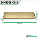 Inner Letter Box Tidy - 400x127mm - Polished Brass - tradefit - 4