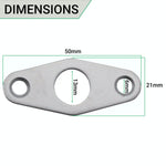 Budget Lock Escutcheon Keyhole - Flat - Satin Chrome Plated - tradefit - 2