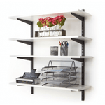 Twin Slot Shelving - Bracket - Black - 170mm - tradefit - 10