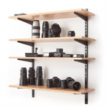 Twin Slot Shelving - Bracket - Black - 320mm - tradefit - 9