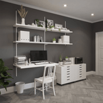 Twin Slot Shelving - Bracket - White - 220mm - tradefit - 9