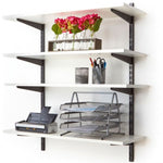 Twin Slot Shelving - Upright - Black - 710mm - tradefit - 9