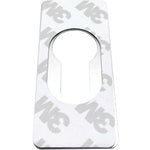 Repair Escutcheon Key Hole Cover Plate Euro Profile Self Adhesive Fix - Polished Stainless Steel - 28mm - tradefit - 4