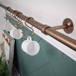 Kitchen Tool Holder Utensil Hanging Rack Storage Rail Kit 8 Hooks & Fixings 600x19mm Antique Copper - tradefit - 2