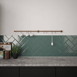 Kitchen Tool Holder Utensil Hanging Rack Storage Rail Kit 8 Hooks & Fixings 600x19mm Antique Copper - tradefit - 3