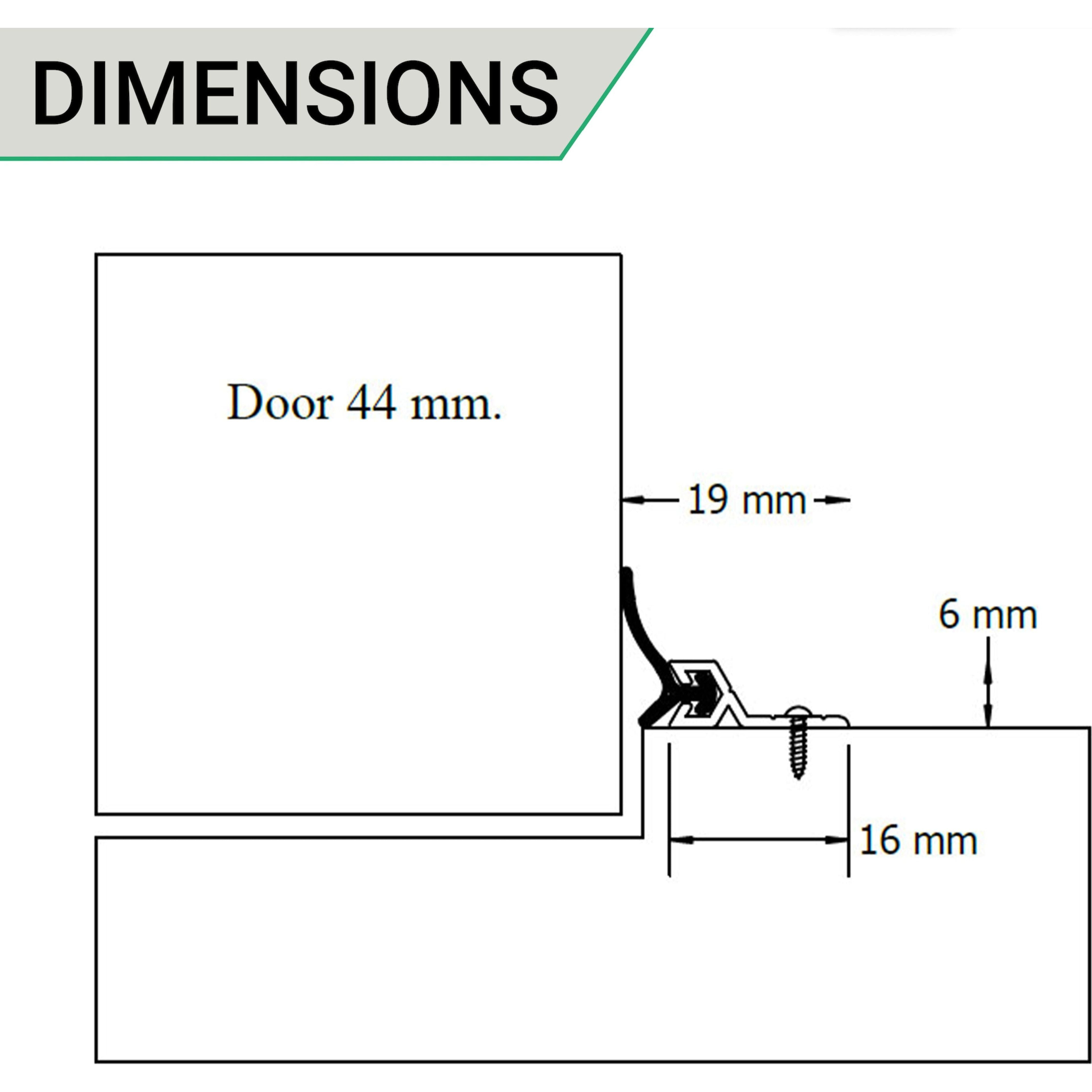 Heavy Duty Single Door Weather Seal Set Aluminium tradefit