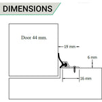 Heavy Duty Single Door Weather Seal Set - Aluminium - tradefit - 4